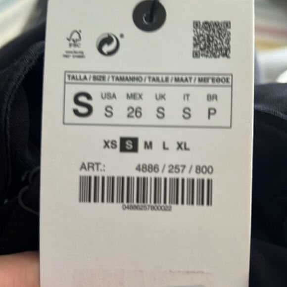 ZARA | Black | DRAPED BODYSUIT WITH STRAPS - Picture 9 of 12